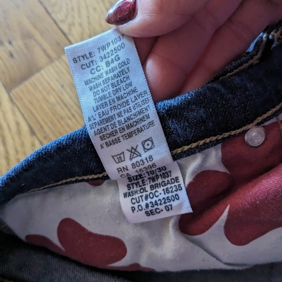 Lucky Brand Size 10 x 30" Length Blue Denim Flare Leg Jeans - Picture 7 of 9